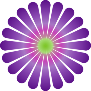 Purple Daisy clip art - vector clip art online, royalty free ...