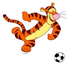 FREE Cartoon Graphics / Pics / Gifs / Photographs: Tigger soccer ...