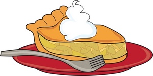 Pie Clipart Image: Apple Pie With Ice Cream