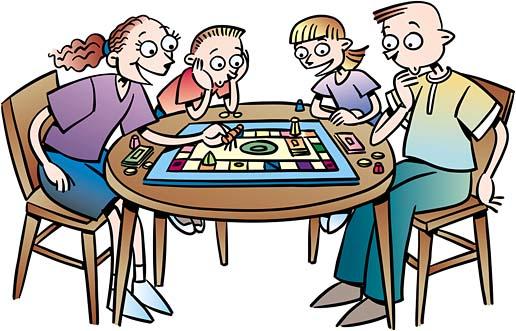 Family Game Night Clip Art