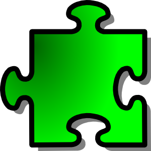 Green Jigsaw Piece 3 Clip Art - vector clip art ...