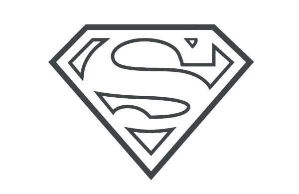 White Superman Logo - ClipArt Best