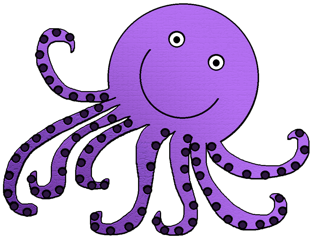 Cartoon octopus clipart