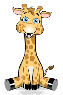 Cute Giraffe Clipart - HVGJ