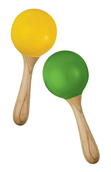 Amazon.com: Green Tones 3765 Egg Shaker Handle Maracas: Musical ...