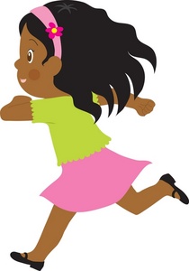 Scared Girl Running Clipart - Free Clipart Images