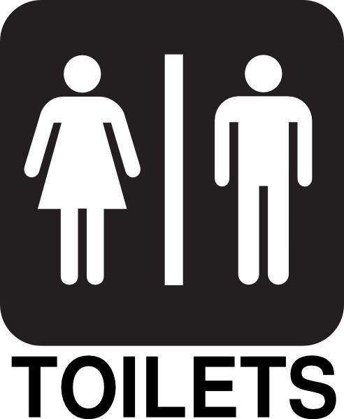 Male Female Toilets Road Sign Clip Art - vector clip ...