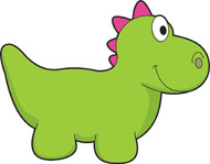 Cute Dinosaur Clipart Black And White - Free ...