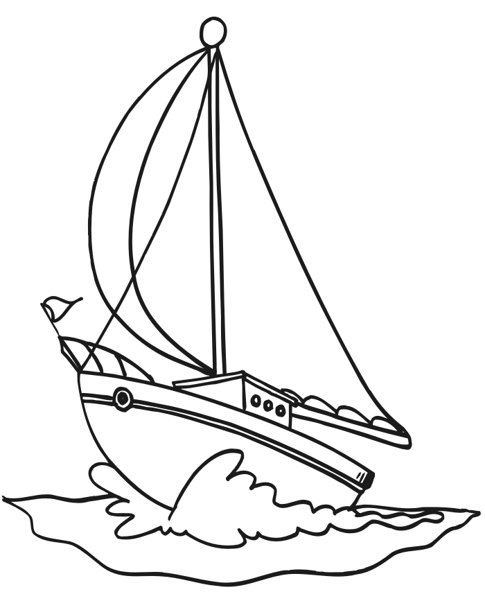 Coloring Pages Of Boats - AZ Coloring Pages