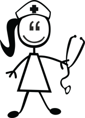 Stick Figure Nurse Clipart