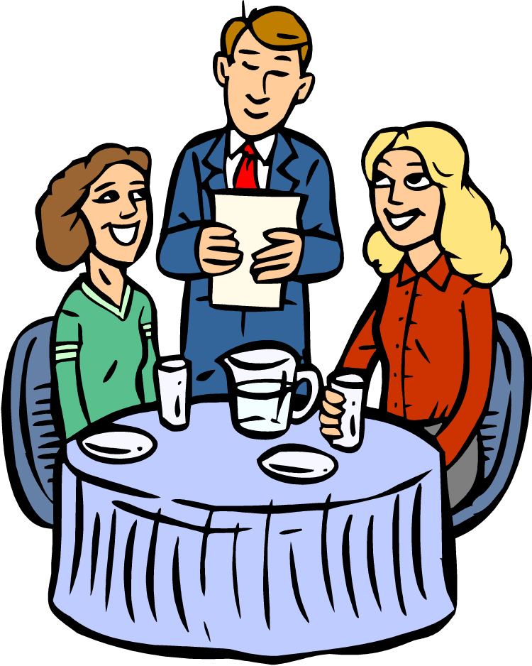 Fancy Restaurants Family Clipart