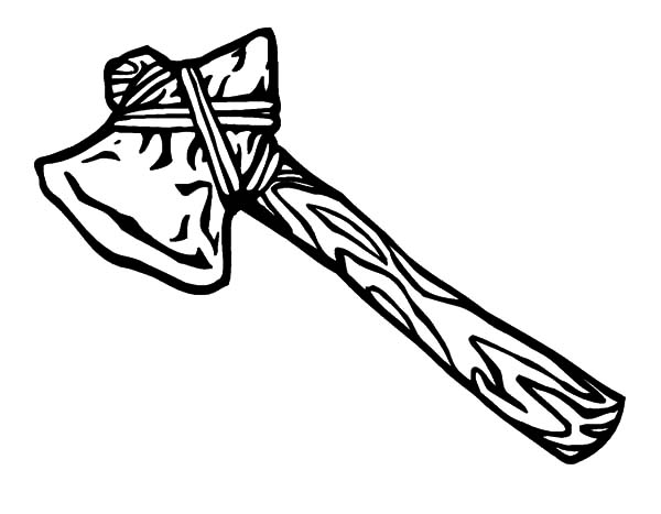 Tomahawk Hatchet from Native American Coloring Pages: Tomahawk ...