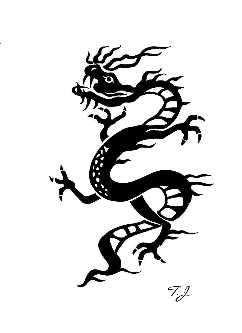 Chinese Dragon Tribal by Silgan on DeviantArt