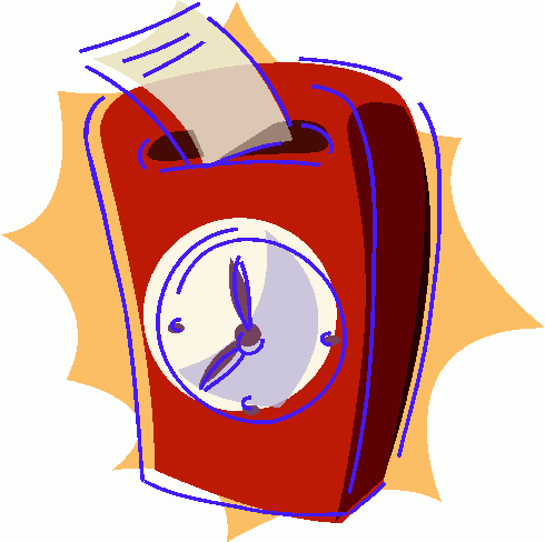 Free clipart time clock