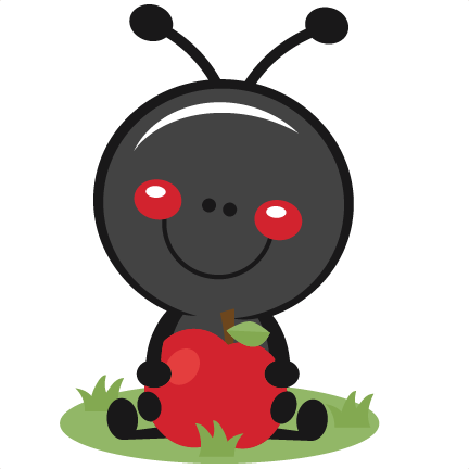 Ant With Apple SVG scrapbook cut file cute clipart files for ...