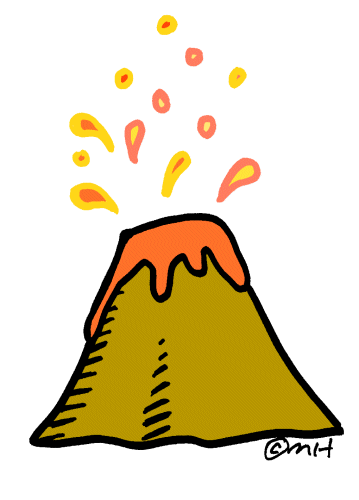 Animated Volcano Clipart