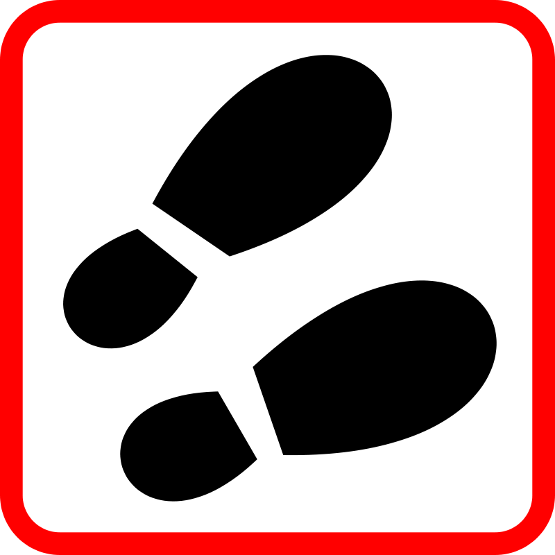 Footprints clipart