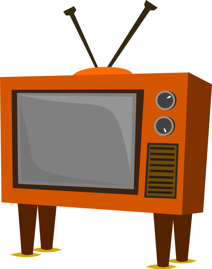 Tv clipart vector free