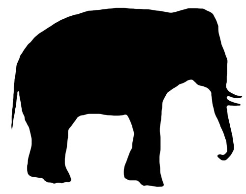 Elephant Silhouette Clipart