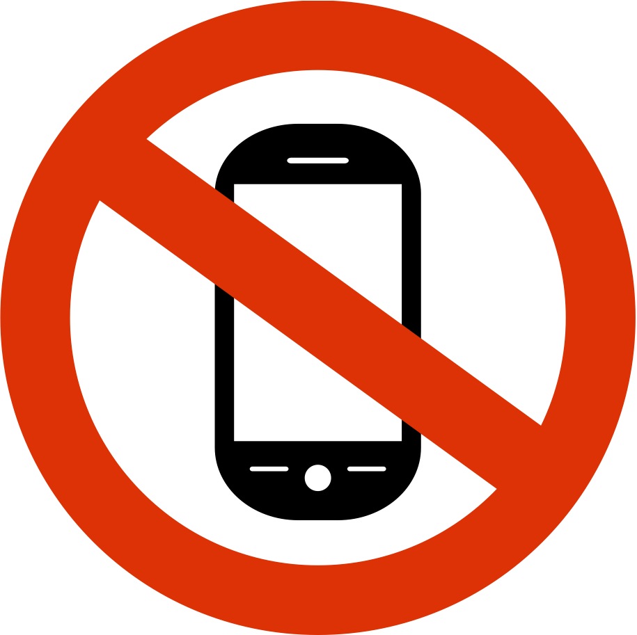 Clipart no cell phone sign