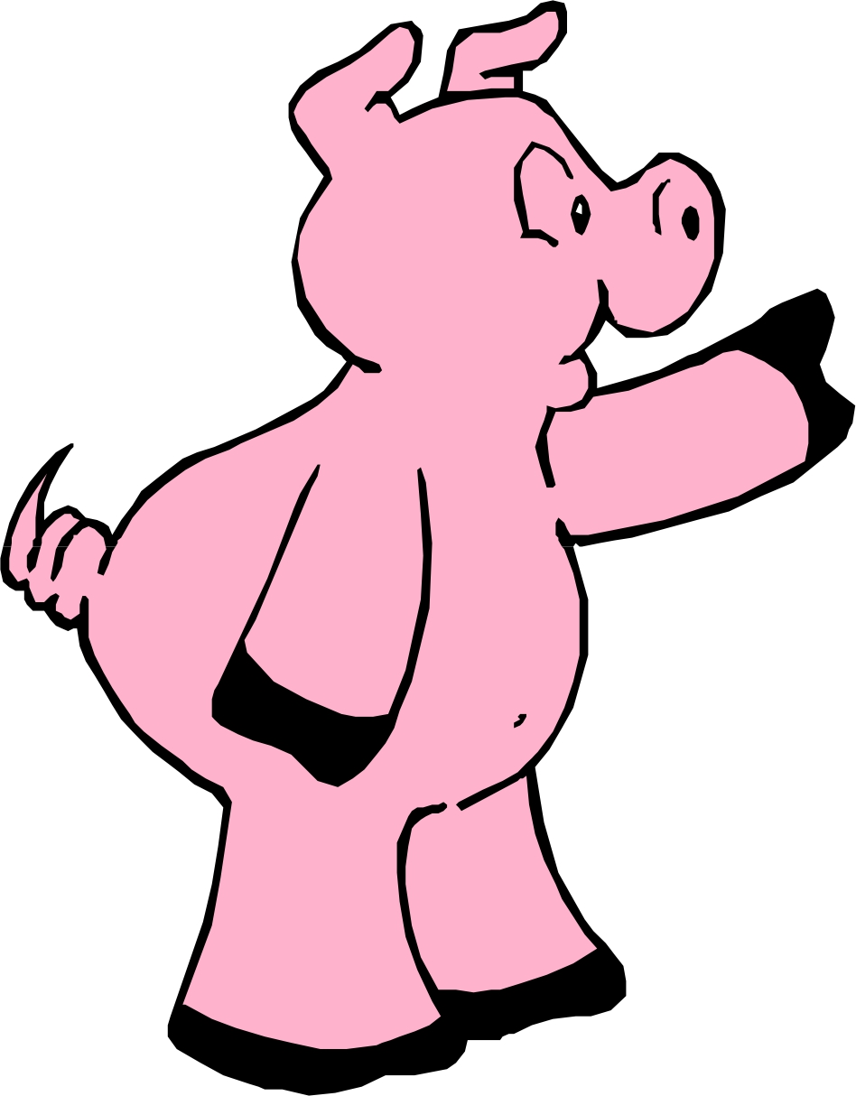 Pink Pig Cartoon - ClipArt Best