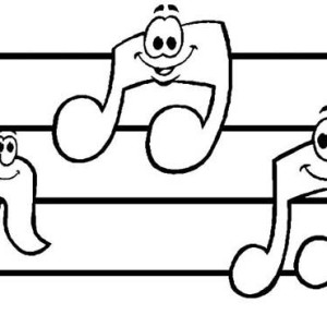 Awesome Music Notes Coloring Page | Kids Play Color