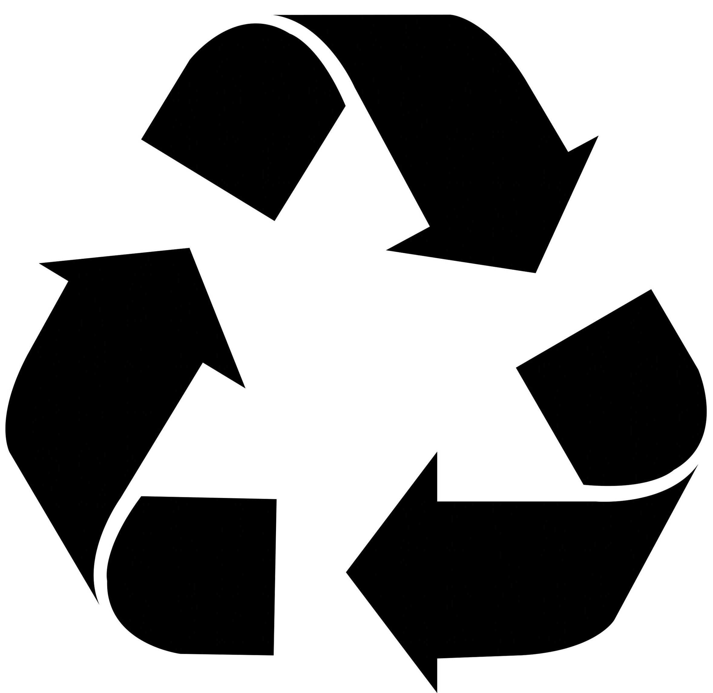 Black Recycle Logo Clipart - Free to use Clip Art Resource