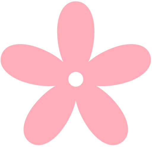 Pink Flowers Cartoon Clipart - Free to use Clip Art Resource