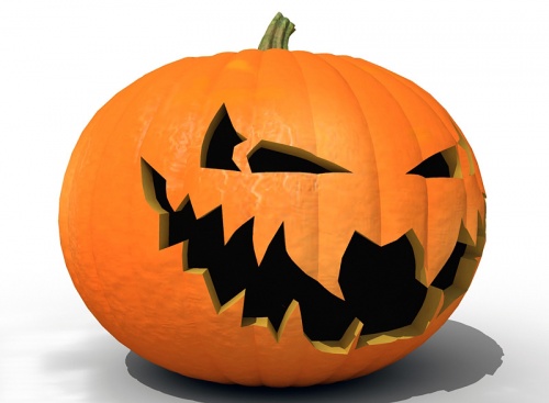 Pumpkin (scary) 3D Model by Pumper
