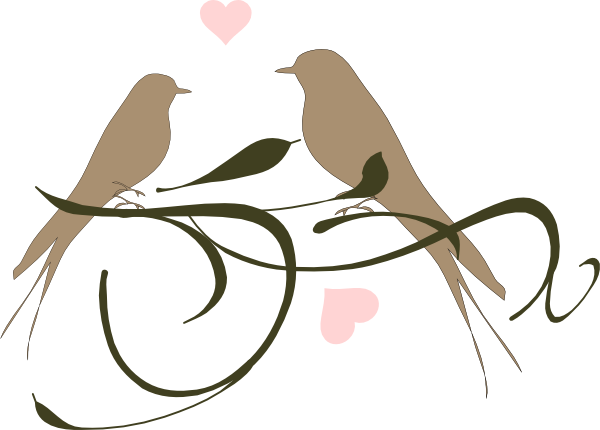 Love Birds Clipart Wedding - Free Clipart Images