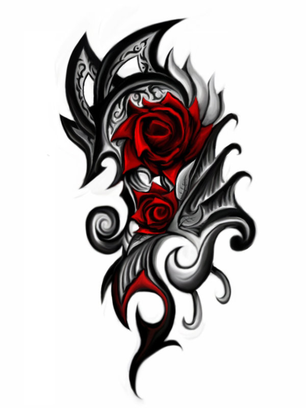 Tribal tattoo rose | Tattoo Collection