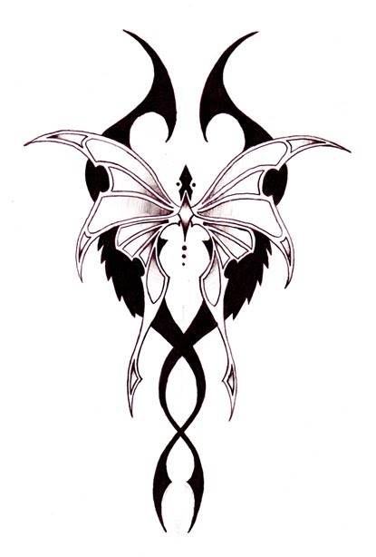 Tribal Butterflies Drawings - ClipArt Best