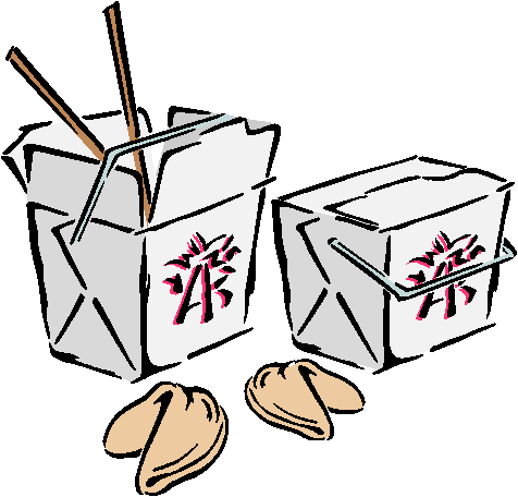 Chinese Take Out Box Clipart