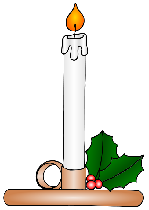 Christmas Candlelight Clipart
