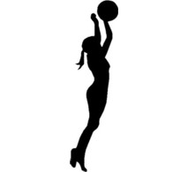 Volleyball Player Hitting Silhouette - Free ...