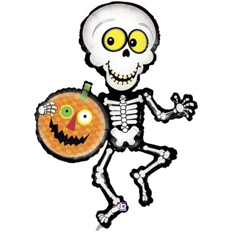Cute halloween skeleton clipart