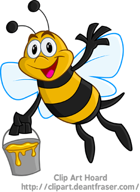 Free honey bee clipart images