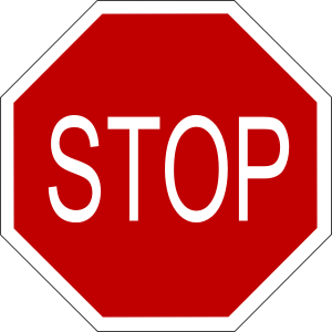 Red stop sign clip art