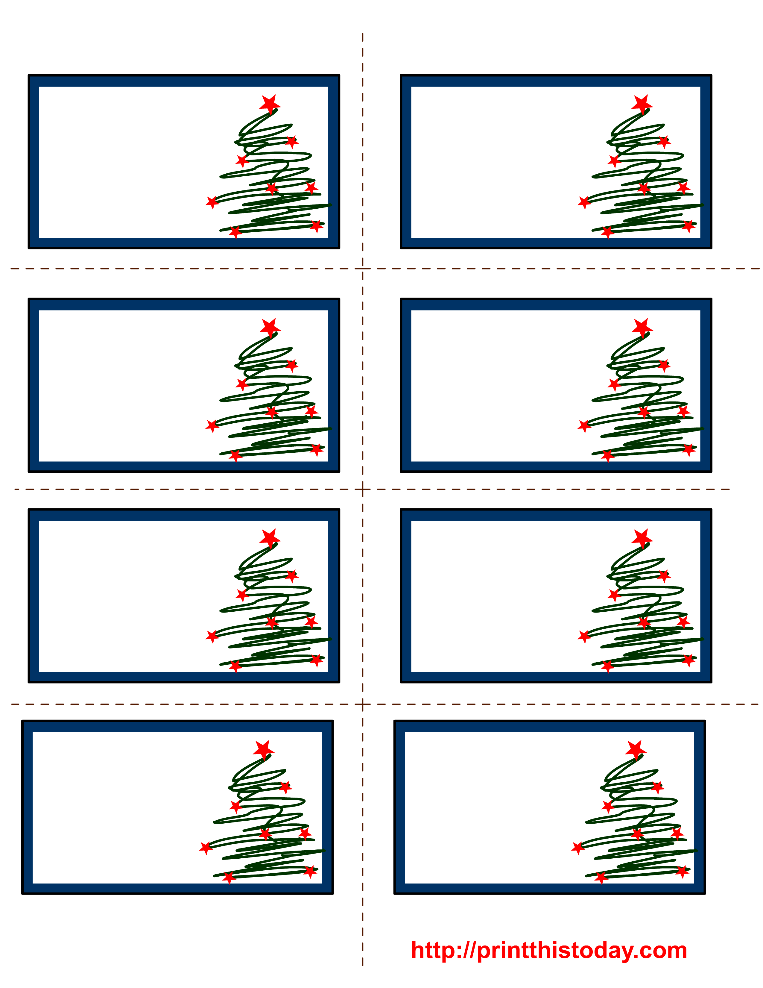 Best Photos Of Free Printable Christmas Tags Templates Free