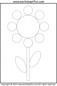 Shape Tracing and Coloring Worksheet – Circle, Oval, Rectangle ...