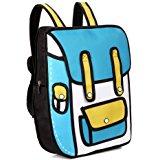 Amazon.com : Comic Messenger Bag Cartoon Backpack 2d Drawing 3d ...