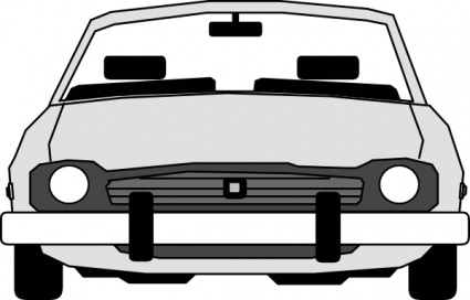 Front mustang car clipart