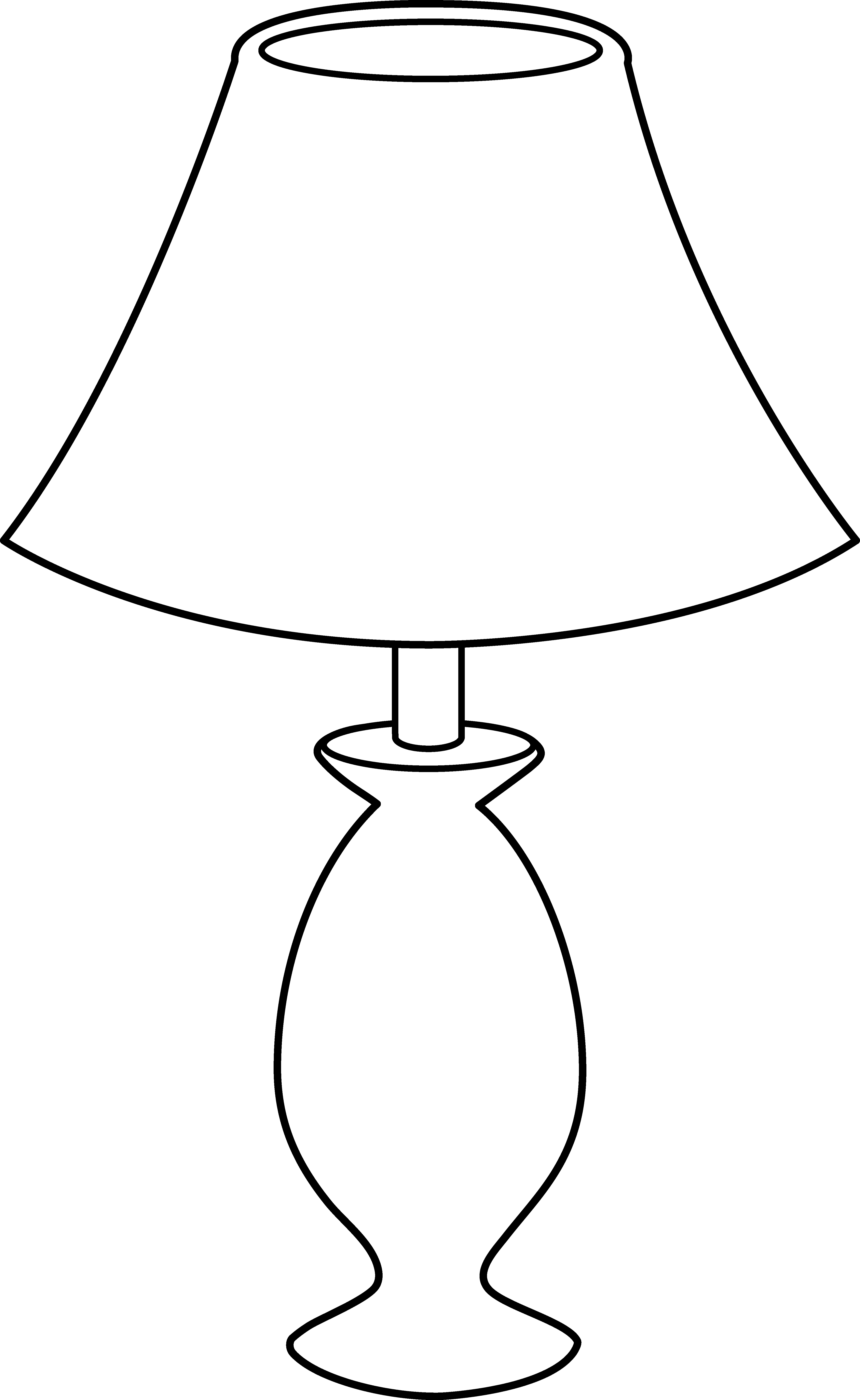 Lamp Outline | Free Download Clip Art | Free Clip Art | on Clipart ...