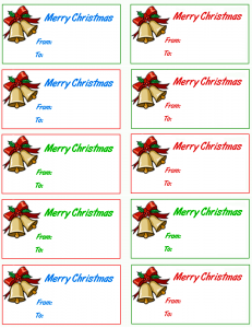Christmas Tag Pages Clip Art Download