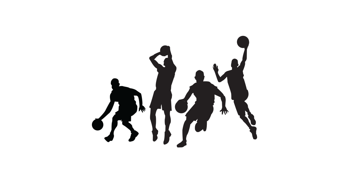 Basketball player silhouette clipart