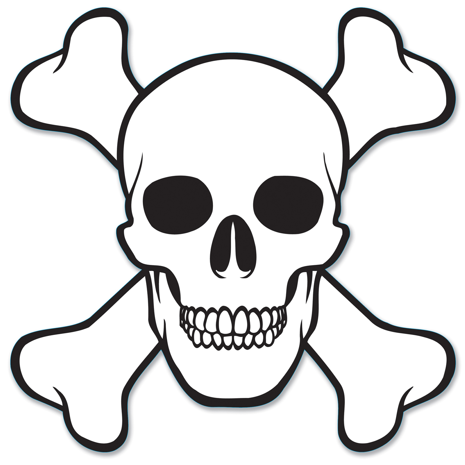 Skull clipart simple