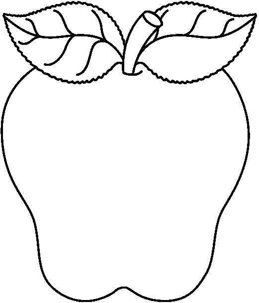 Best Black And White Apple Clip Art #14454 - Clipartion.com