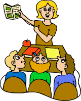 Teacher teaching clipart