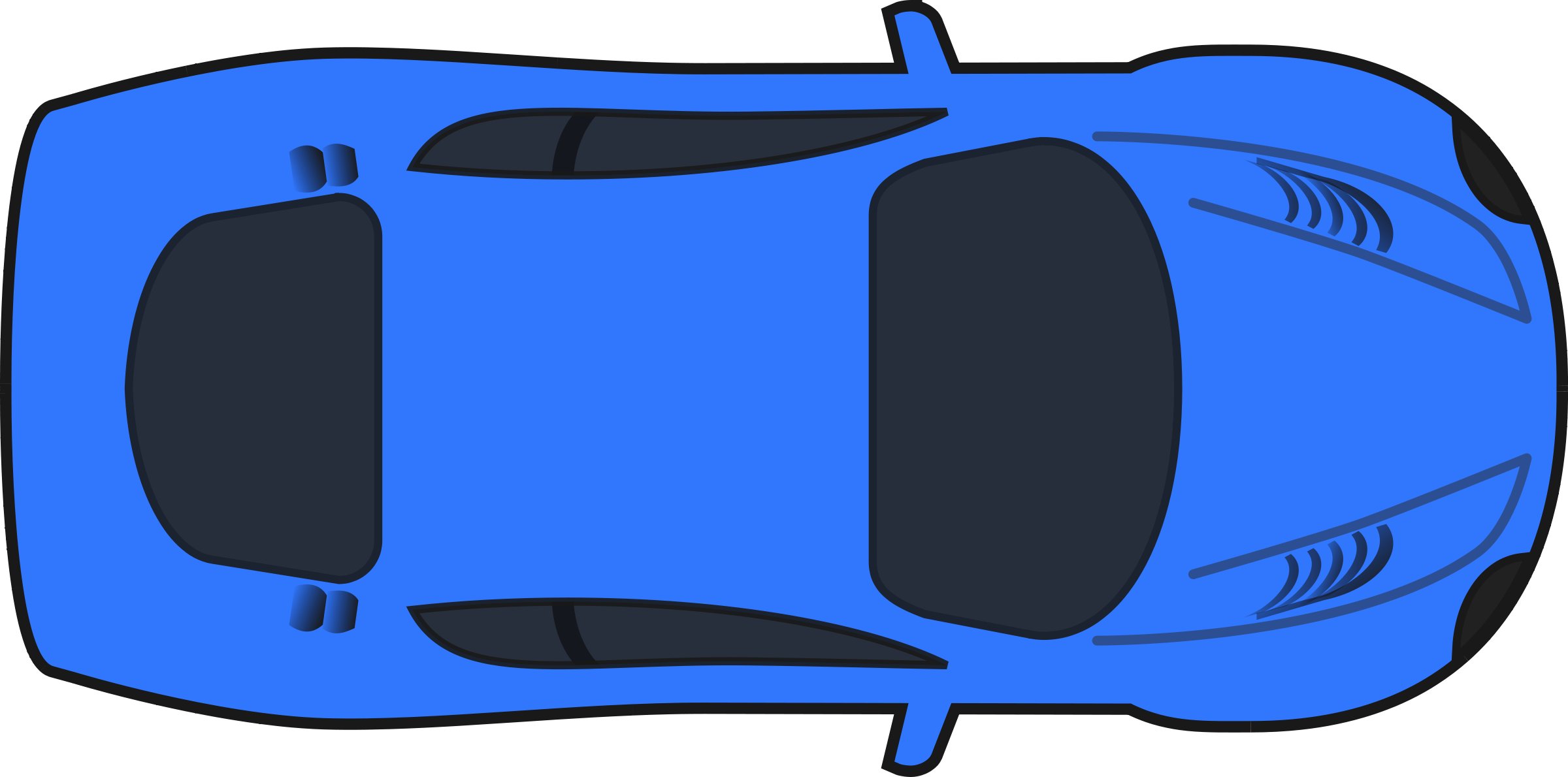 Blue Race Car Clipart