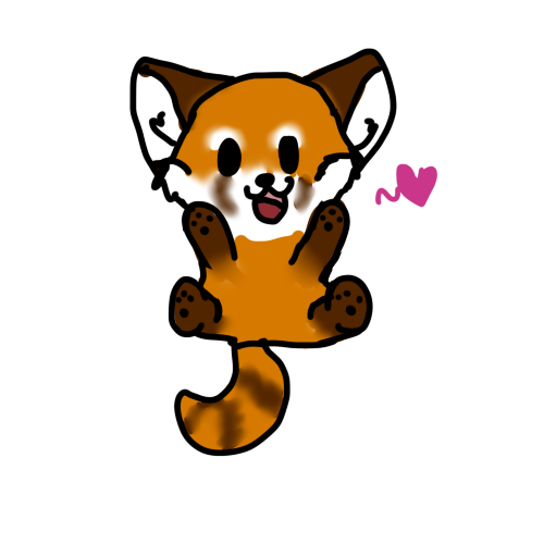 kawaii red panda by Kiba- - Free Clipart Images